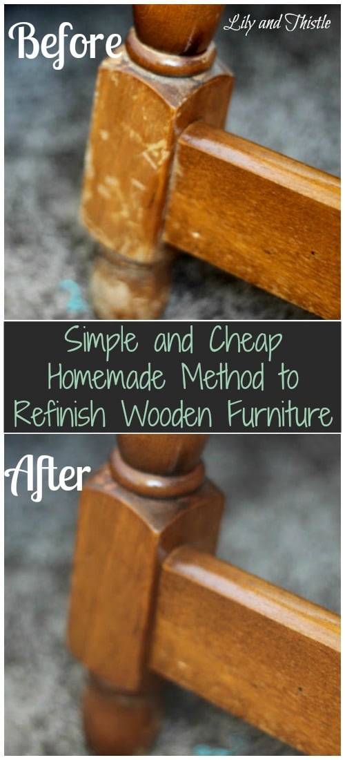 Simple and Cheap Homemade Method to Refinish Wooden Furniture