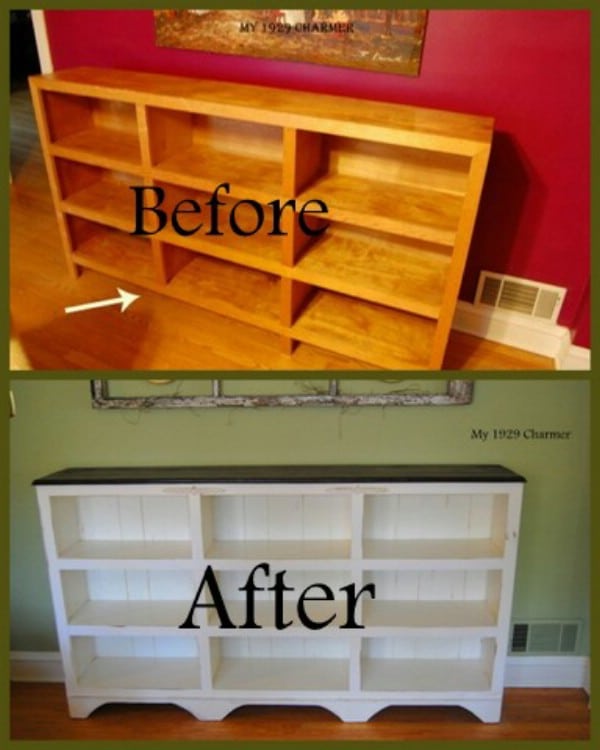 Ugly Bookcase To Cottage Charm - Top 60 Furniture Makeover DIY Projects and Negotiation Secrets