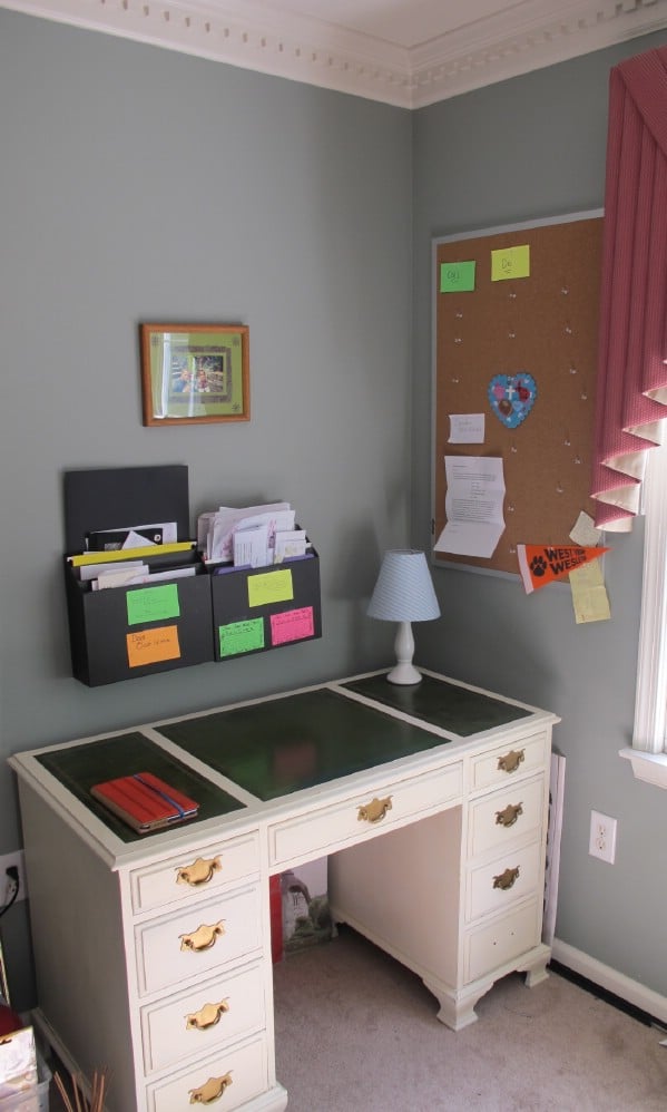 BEFORE and AFTER: DIY Distressed Desk - Top 60 Furniture Makeover DIY Projects and Negotiation Secrets