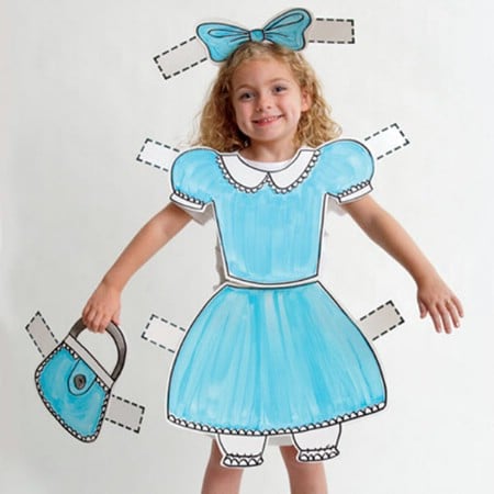Paper Doll - 60 Fun and Easy DIY Halloween Costumes Your Kids Will Love