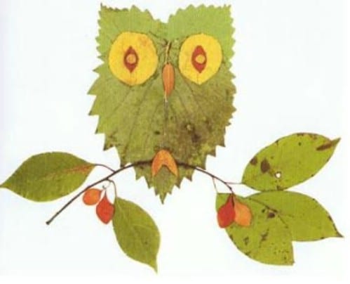 Image result for crafts to make with autumn leaves