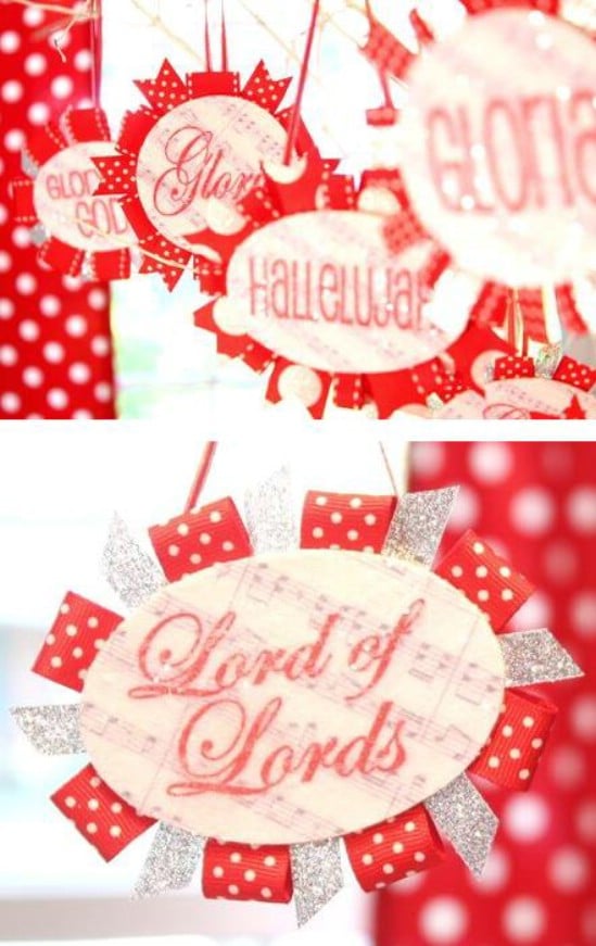 Wooden Disc Ornaments