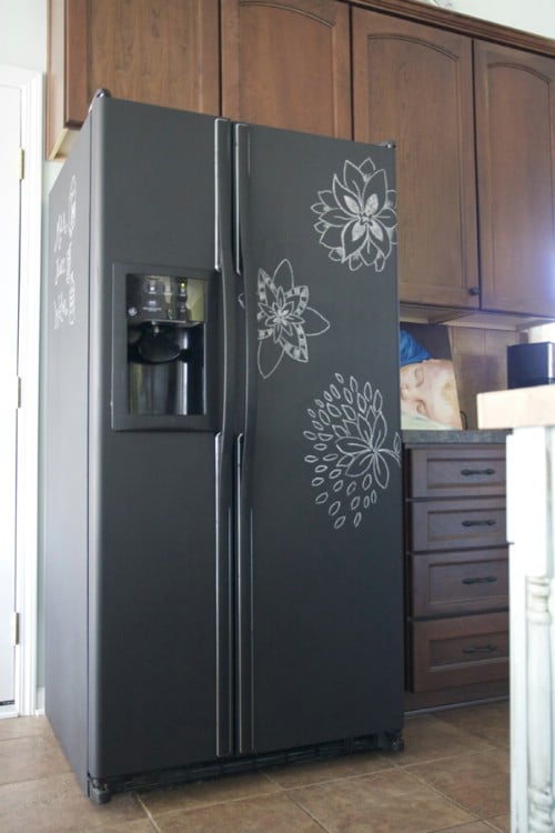 Make Your Fridge a Chalkboard - 20 of the Most Adorable DIY Kitchen Projects You’ve Ever Seen