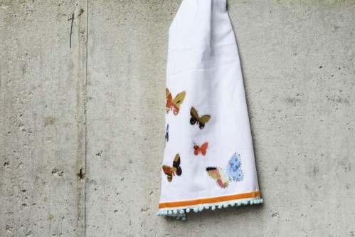 Paint Your Dishtowels - 20 of the Most Adorable DIY Kitchen Projects You’ve Ever Seen