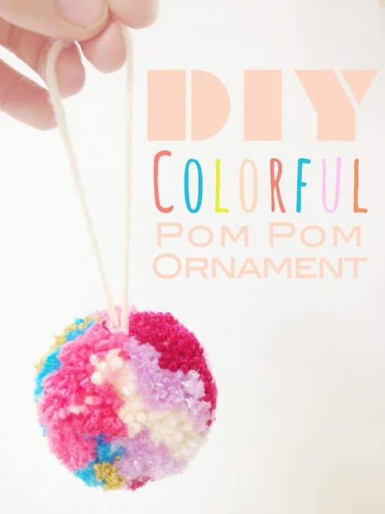 Pom Pom Yarn Ornaments