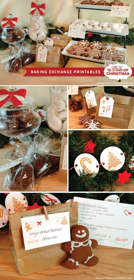 Christmas Party Baking Printablese - Over 50 Creative Christmas Printables Collection