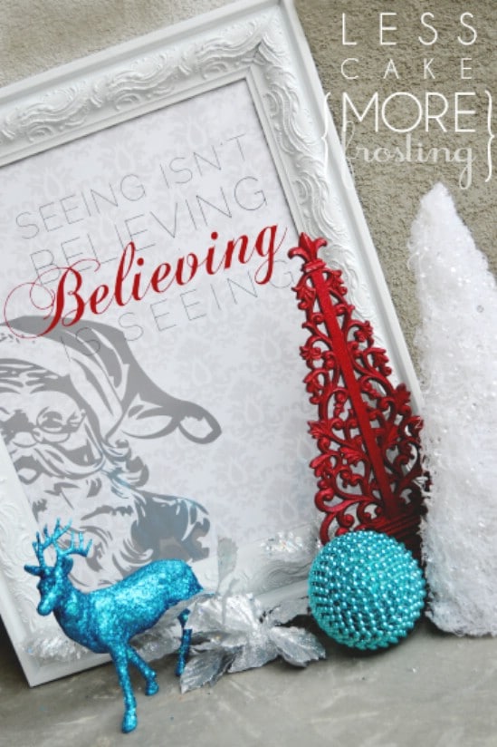 Santa Printable - Over 50 Creative Christmas Printables Collection