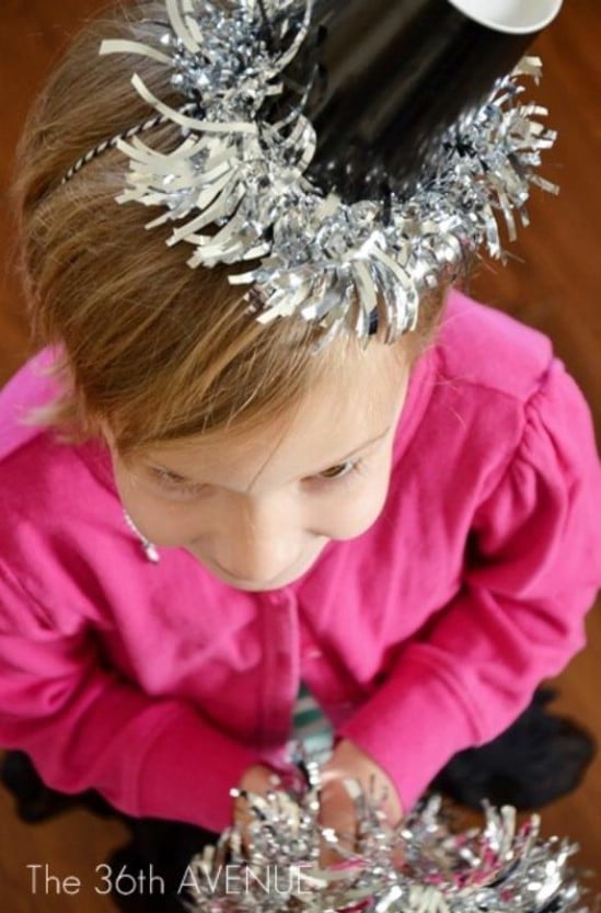 Party Hats - 28 Fun and Easy DIY New Year's Eve Party Ideas
