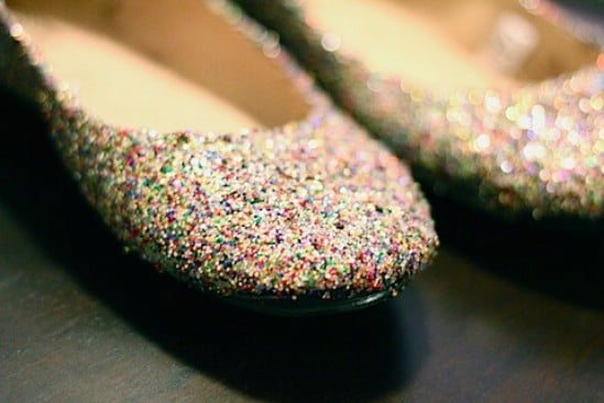 Glitter Flats - 28 Fun and Easy DIY New Year's Eve Party Ideas