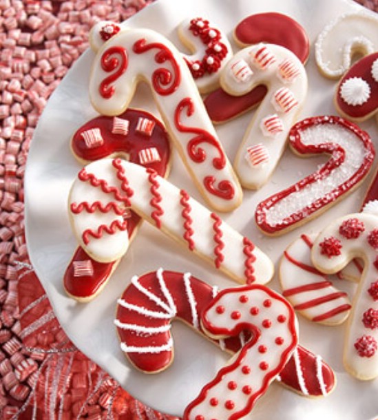 Candy Cane Sugar Cookies