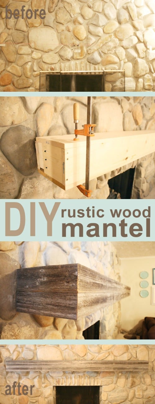 Wooden fireplace Mantel
