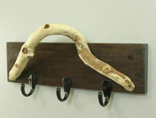 Driftwood Coat Rack - 40 Rustic Home Decor Ideas You Can Build Yourself