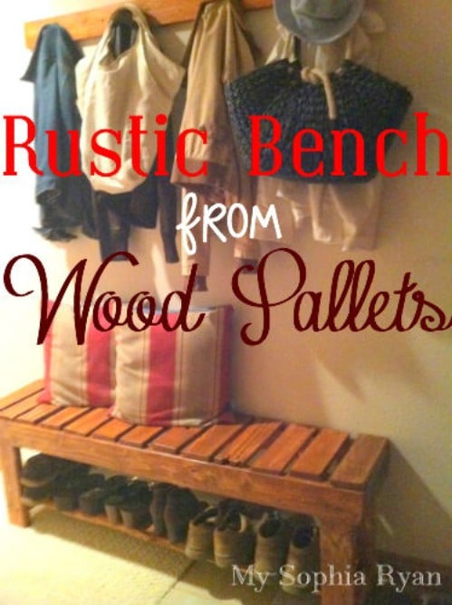 Wood Pallet Bench - 40 Rustic Home Decor Ideas You Can Build Yourself