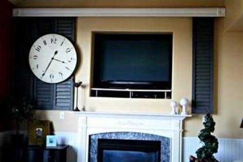Close the Shuttersr - 10 Brilliant Ways to Disguise Your Flat Screen TV