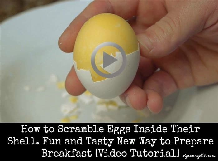 Scramboiled Eggs? Fun and Tasty New Way to Prepare Breakfast Scramble eggs inside their shell