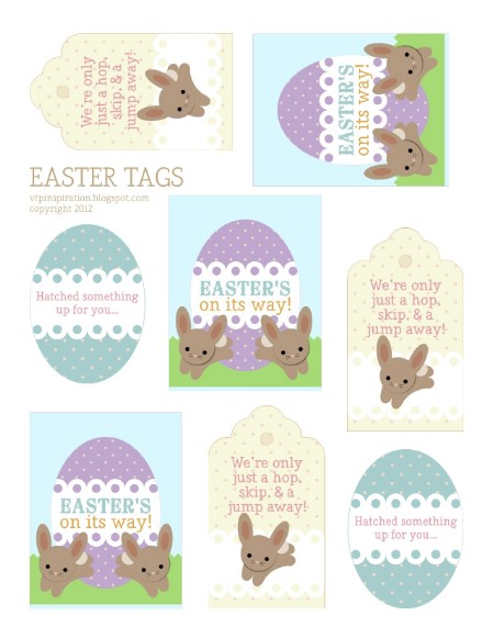 Easter Tag Printables - 40 Crafty Easter Printables for Perfect Holiday Projects