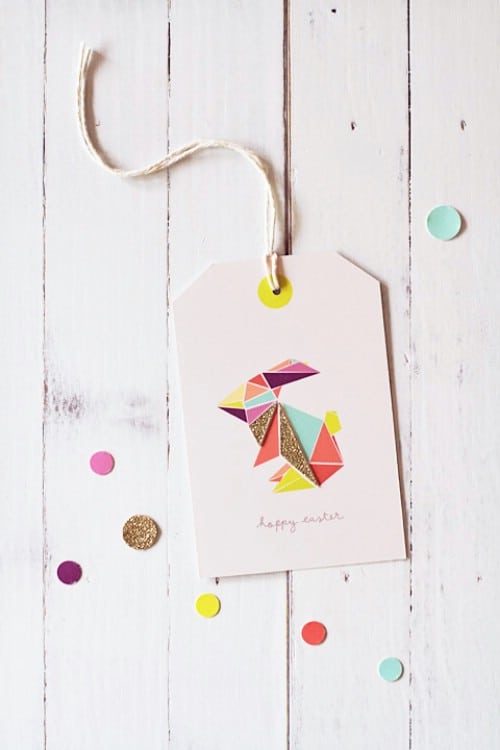Origami Easter Tags - 80 Fabulous Easter Decorations You Can Make Yourself