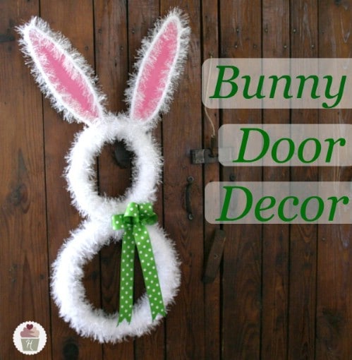 Bunny Door DÃ©cor - 80 Fabulous Easter Decorations You Can Make Yourself