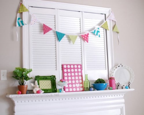 Easter Mantel - 80 Fabulous Easter Decorations You Can Make Yourself