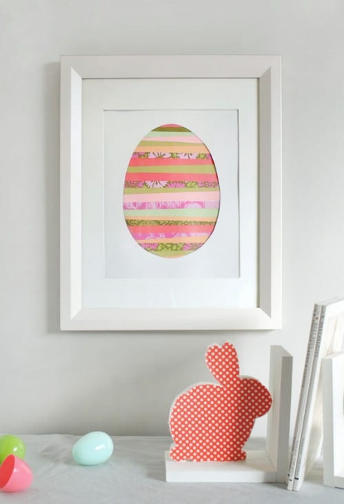 Paper Strip Egg Art - 80 Fabulous Easter Decorations You Can Make Yourself