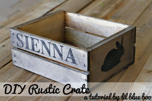 Rustic Spring Crate - 80 Fabulous Easter Decorations You Can Make Yourself