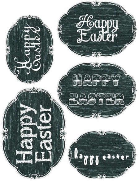 Easter Chalkboard Printables - 40 Crafty Easter Printables for Perfect Holiday Projects