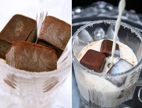 Make Chocolate Ice Cubes