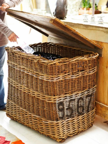 Create a Recycling Center with an Old Basket
