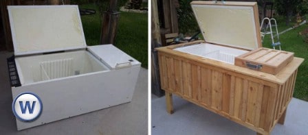 Turn A Broken Refrigerator Into An Outdoor Ice Chest