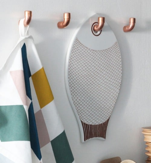 Copper Kitchen Hooks - 15 Unusual and Creative Repurposed Wall Hooks