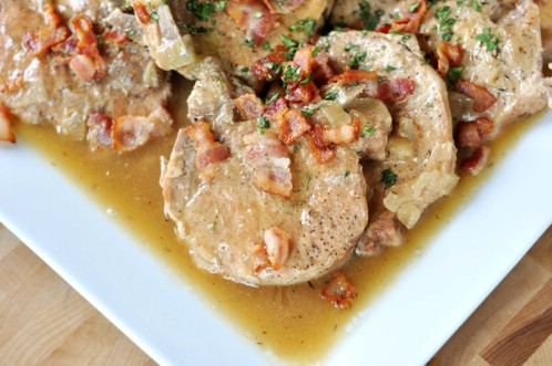 Smothered Slow Cooker Pork Chops