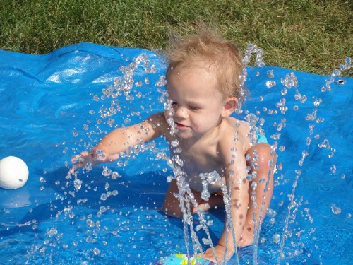 Make a DIY Splash Pad for the Kids