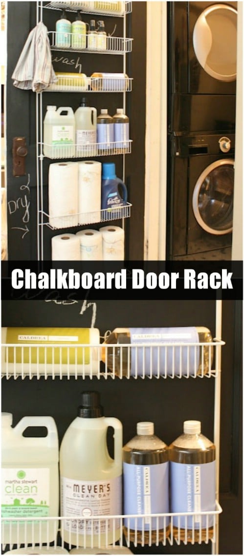 Chalkboard Door Rack