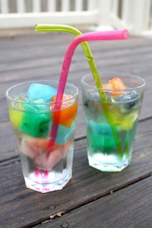 Sprite with Rainbow Ice Cubes