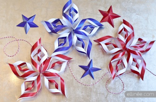 4th of July Paper Stars