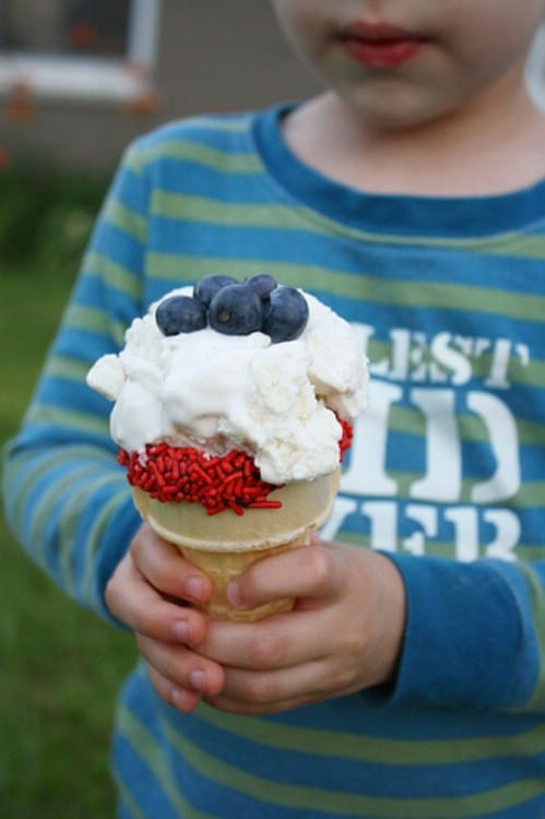 Patriotic Ice Cream Cones