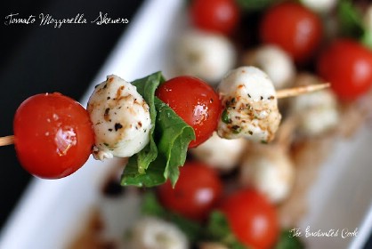Tomato Mozzarella Skewers