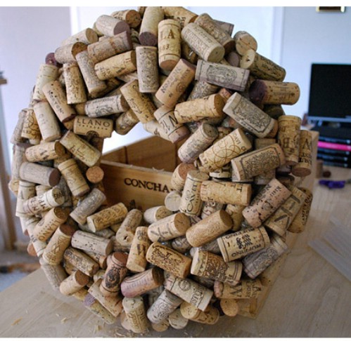 Wine Cork Wreath