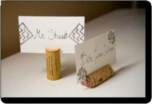 Wine Cork Place Card Holders