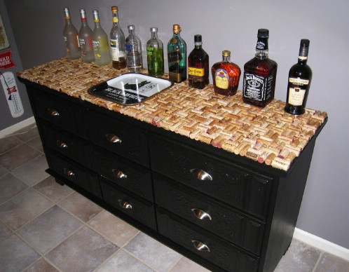 Wine Cork Topped Dresser