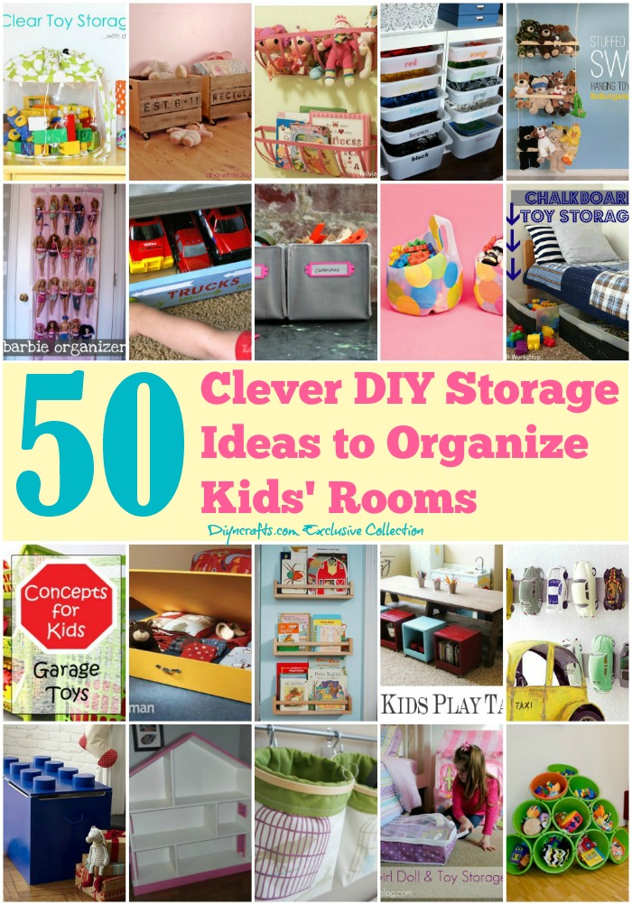 storage diy organize rooms organizing clever organization crafts bedroom children kid clothes toys projects decor baby ikea bed space tips