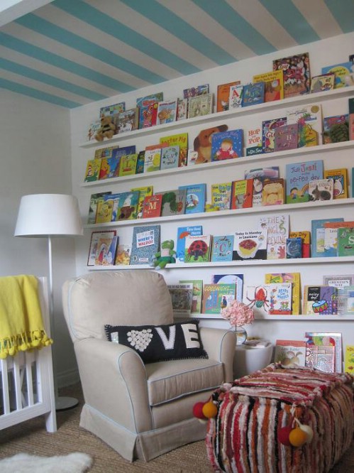 6 nursery bookshelves