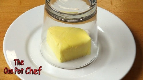 Soften butter in minutes.