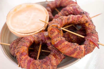Bacon Wrapped Onion Rings