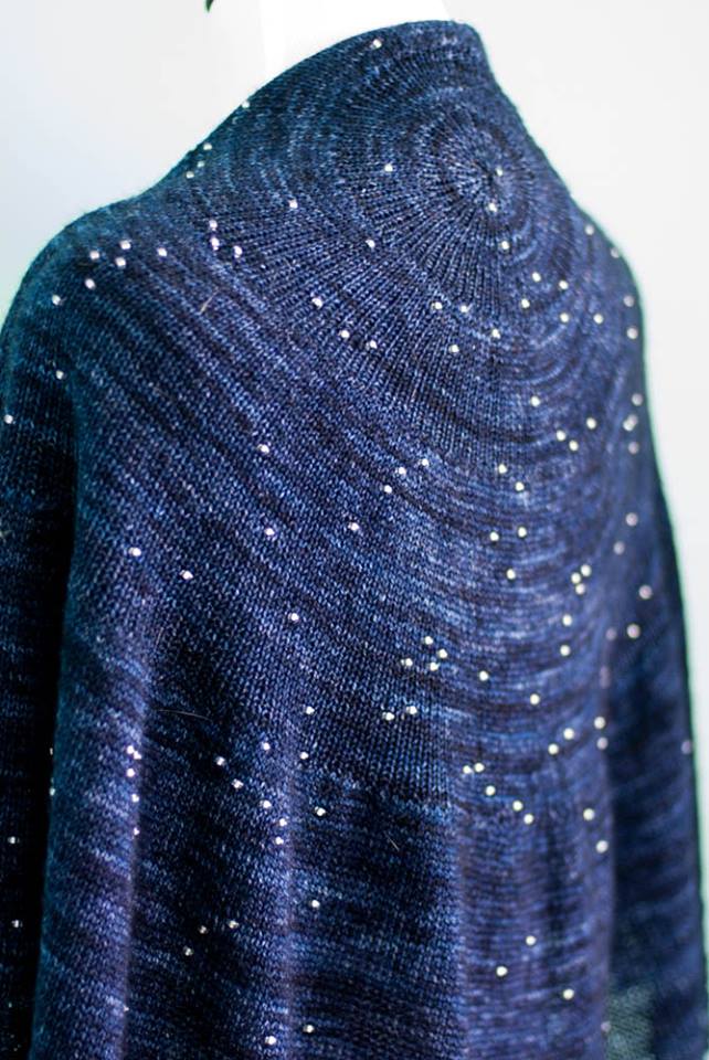 This DIY Knitting Project is More than Just an Exquisite Shawl – It's a Map of the Stars in Our Sky!