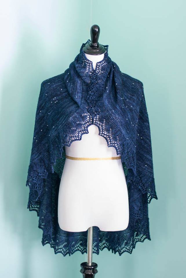 This DIY Knitting Project is More than Just an Exquisite Shawl – It's a Map of the Stars in Our Sky!