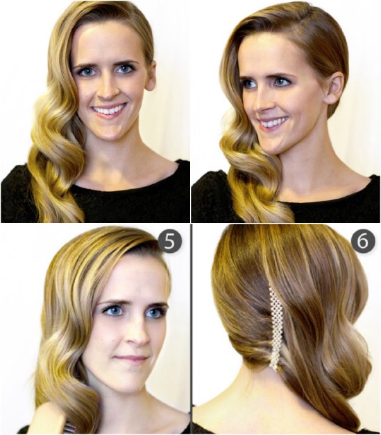 Retro Side Sweep - 12 Super Cute DIY Christmas Hairstyles for All Lengths