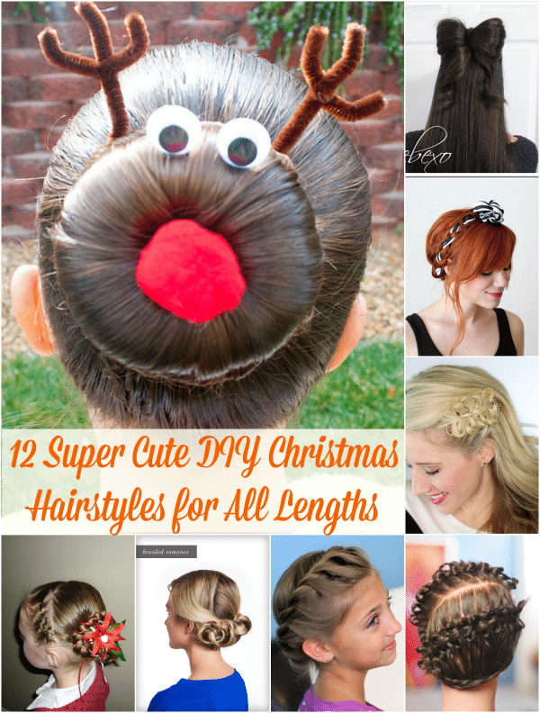 12 Super Cute DIY Christmas Hairstyles For All Lengths DIY Crafts 12 Super Cute DIY Christmas Hairstyles For All Lengths DIY Crafts