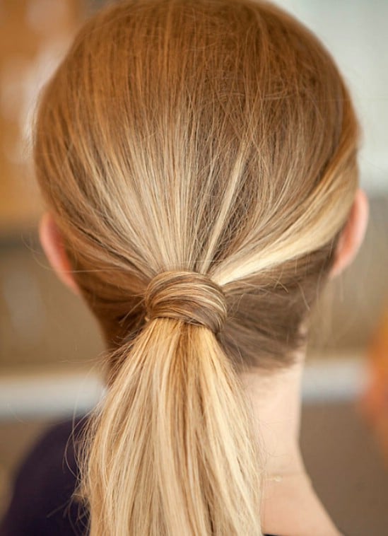 Wrapped Ponytail - 21 Unexpectedly Stylish Ways to Wear Bobby Pins