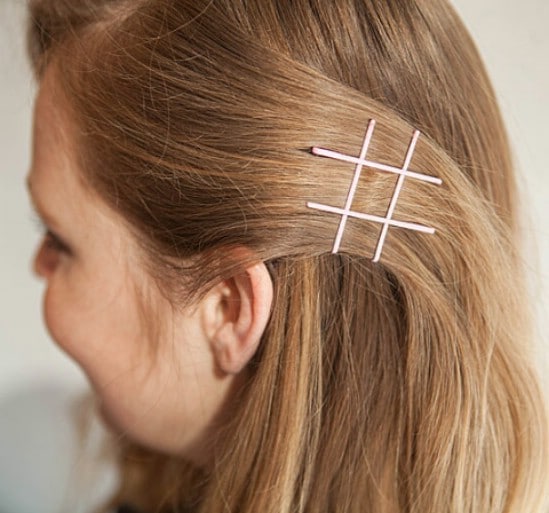 Hashtag - 21 Unexpectedly Stylish Ways to Wear Bobby Pins